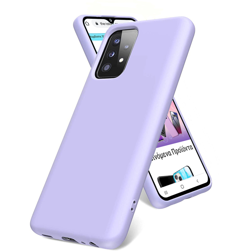 Rubber Silk Case Violet Samsung Galaxy A72