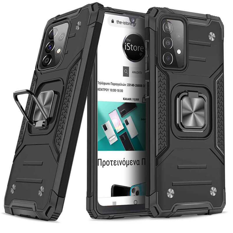 Armor Ringstand Case Black Samsung Galaxy A72