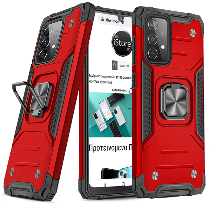 Armor Ringstand Case Red Samsung Galaxy A52/A52s