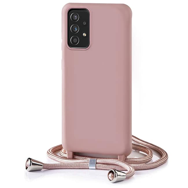 Θήκη Orso Soft TPU Κορδόνι Dusty Rose Samsung Galaxy A73 5G