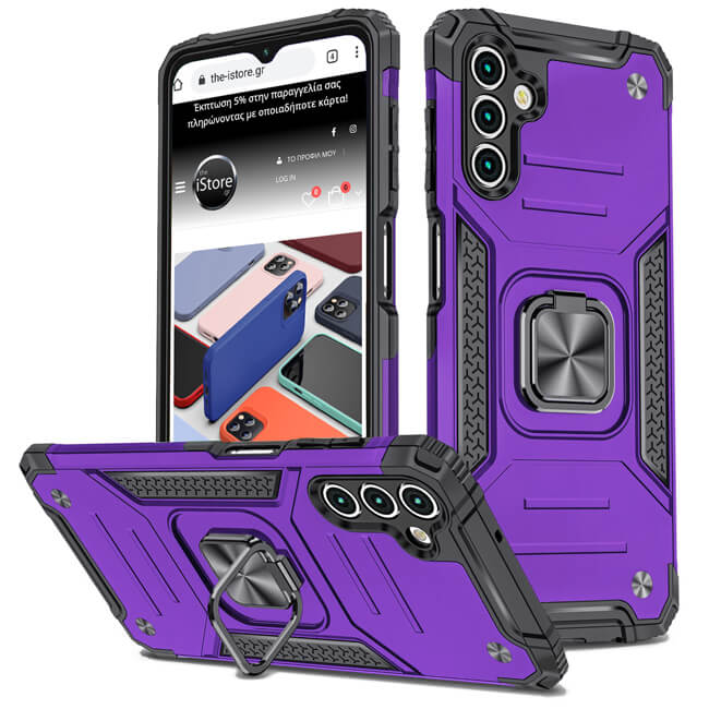 Θήκη Armor Ringstand Purple Samsung Galaxy A54