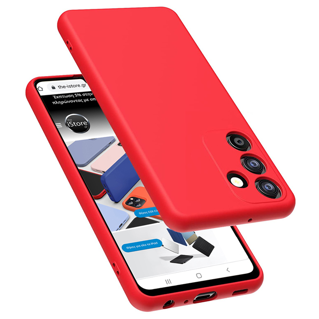 Θήκη Rubber Silk Red Samsung Galaxy A34