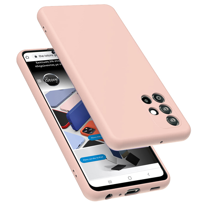 Rubber Silk Case Pink Sand Samsung Galaxy A71