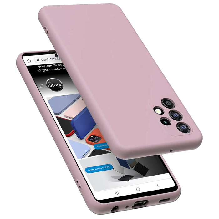 Rubber Silk Case Lavender Samsung Galaxy A72