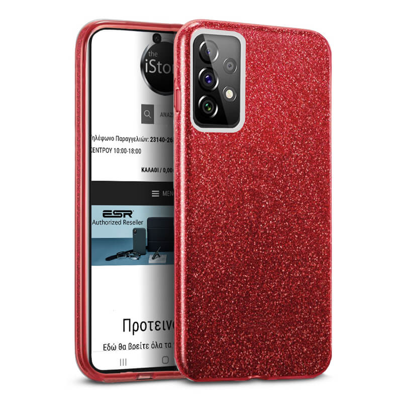 Hybrid Strass Red Case Samsung Galaxy A53 5G