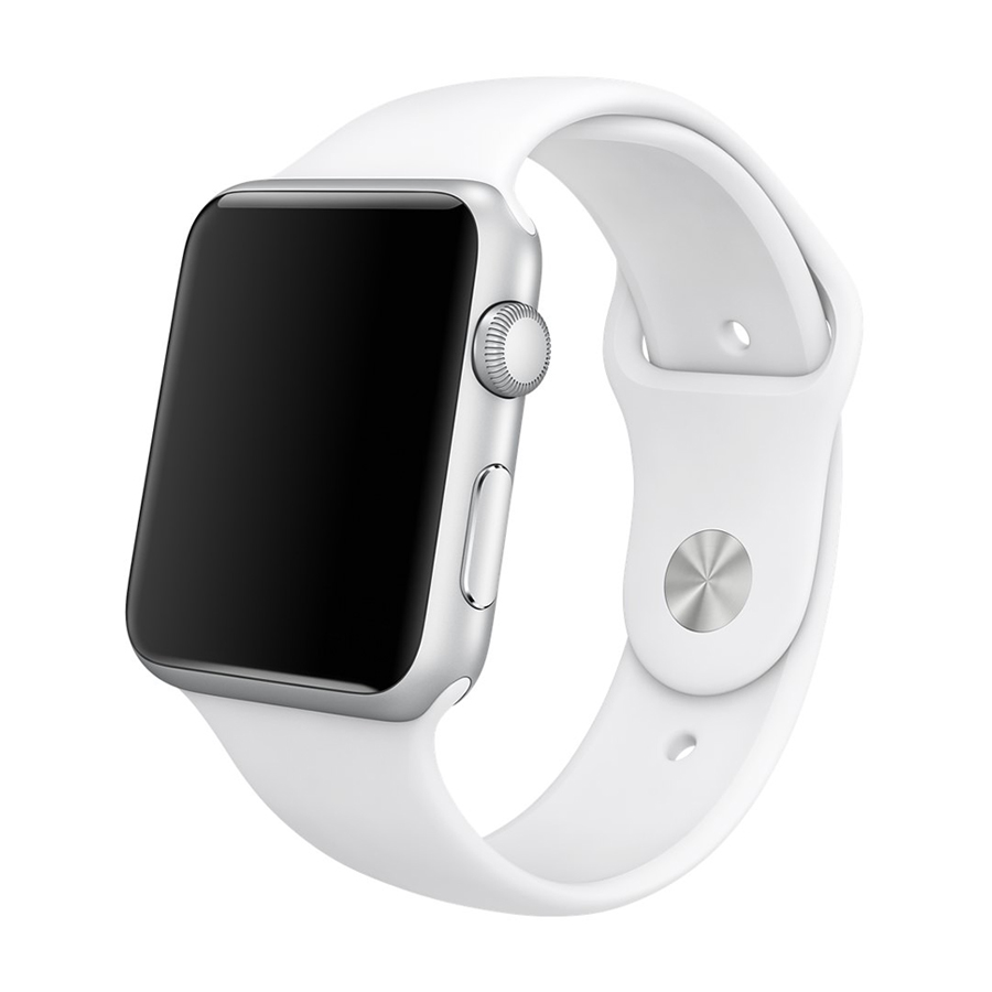 Kakapi Λευκό Silicone Λουράκι Apple Watch 42/44/45/49mm