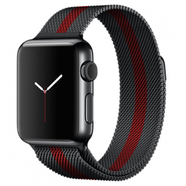 OEM Milanese Loop Red Stripe για Apple Watch 38/40/41mm