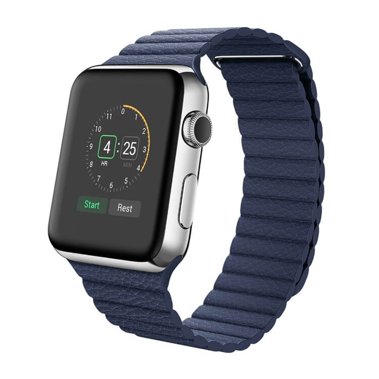 PU Magnetic Loop Blue για Apple Watch 42/44/45/49mm