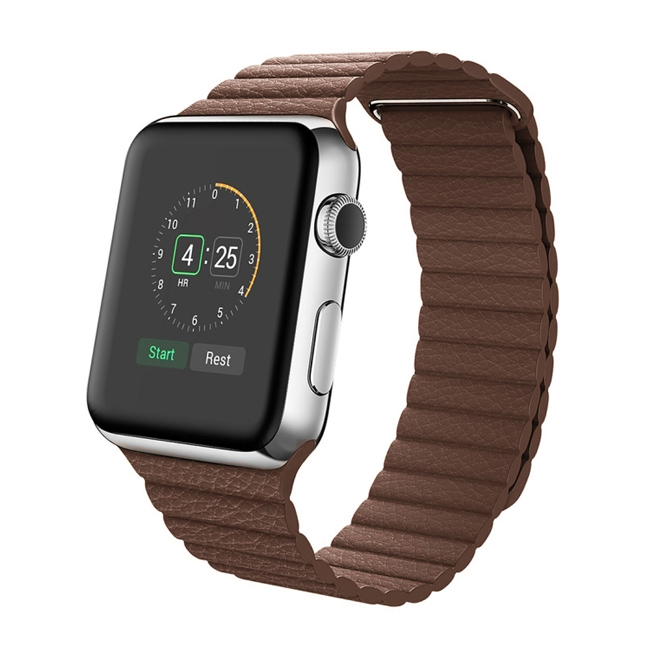 PU Magnetic Loop Brown για Apple Watch 42/44/45/49/49mm