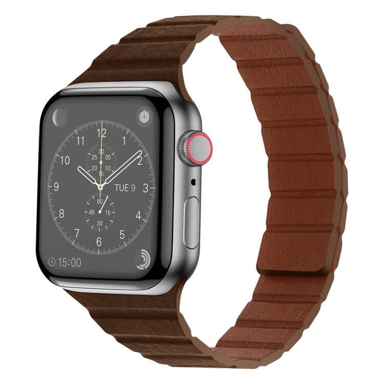 PU Slim Magnetic Loop Brown για Apple Watch 42/44/45/49mm