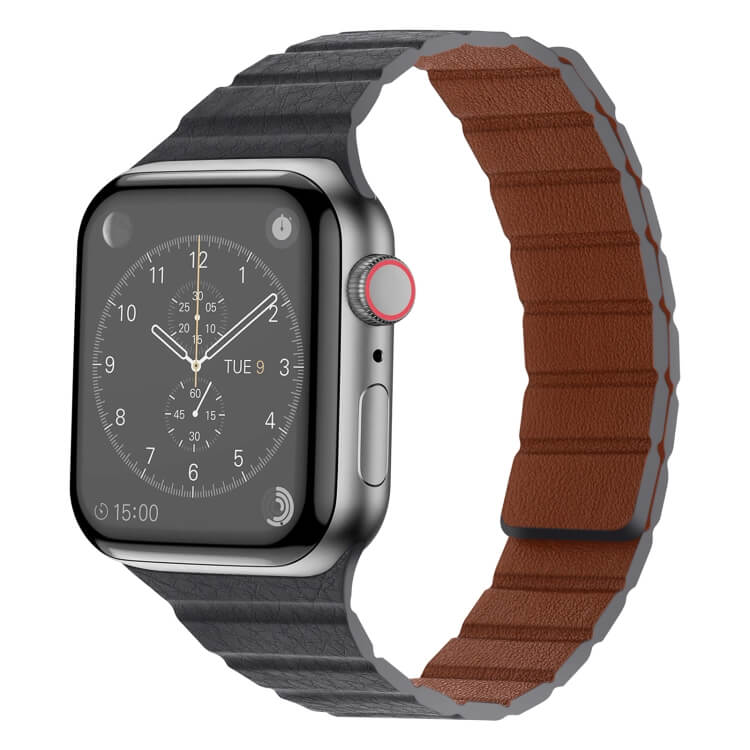 PU Slim Magnetic Loop Dark Grey για Apple Watch 42/44/45/49mm