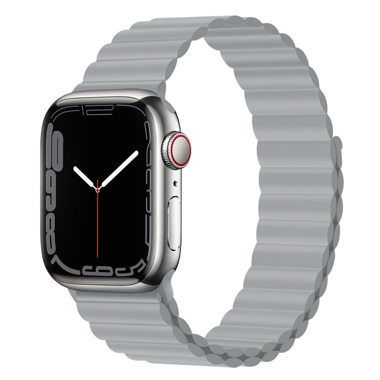 Silicone Magnetic Loop Grey για Apple Watch 38/40/41mm