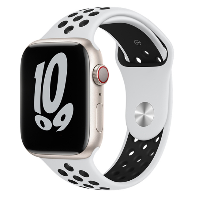 Kakapi Λευκό Sport Silicone Λουράκι Apple Watch 38/40/41mm