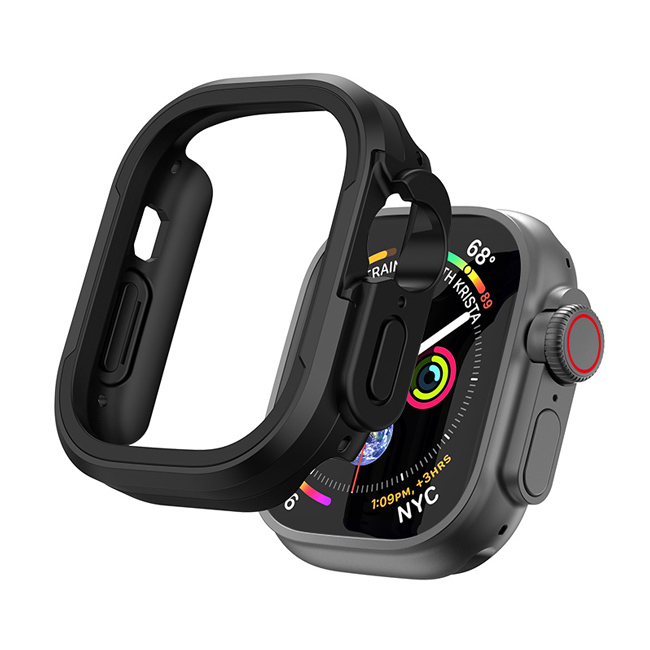 WiWU iShield Armor Shockproof Case Black Apple Watch 49mm