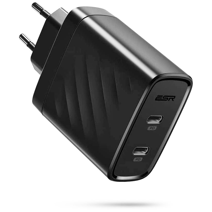 ESR Wall Charger 2x PD USB Type-C 36W Black