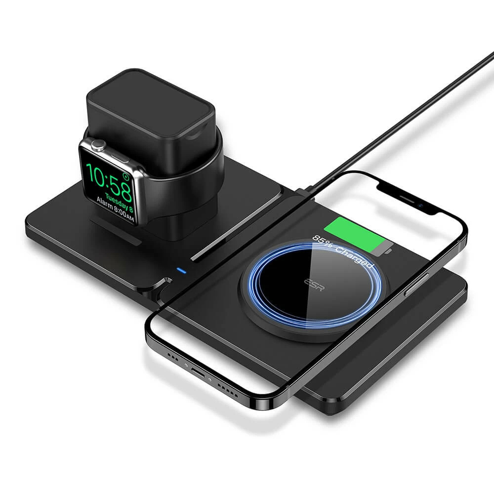 ESR HaloLock MagSafe 2-in-1 Watch Wireless Charging Station