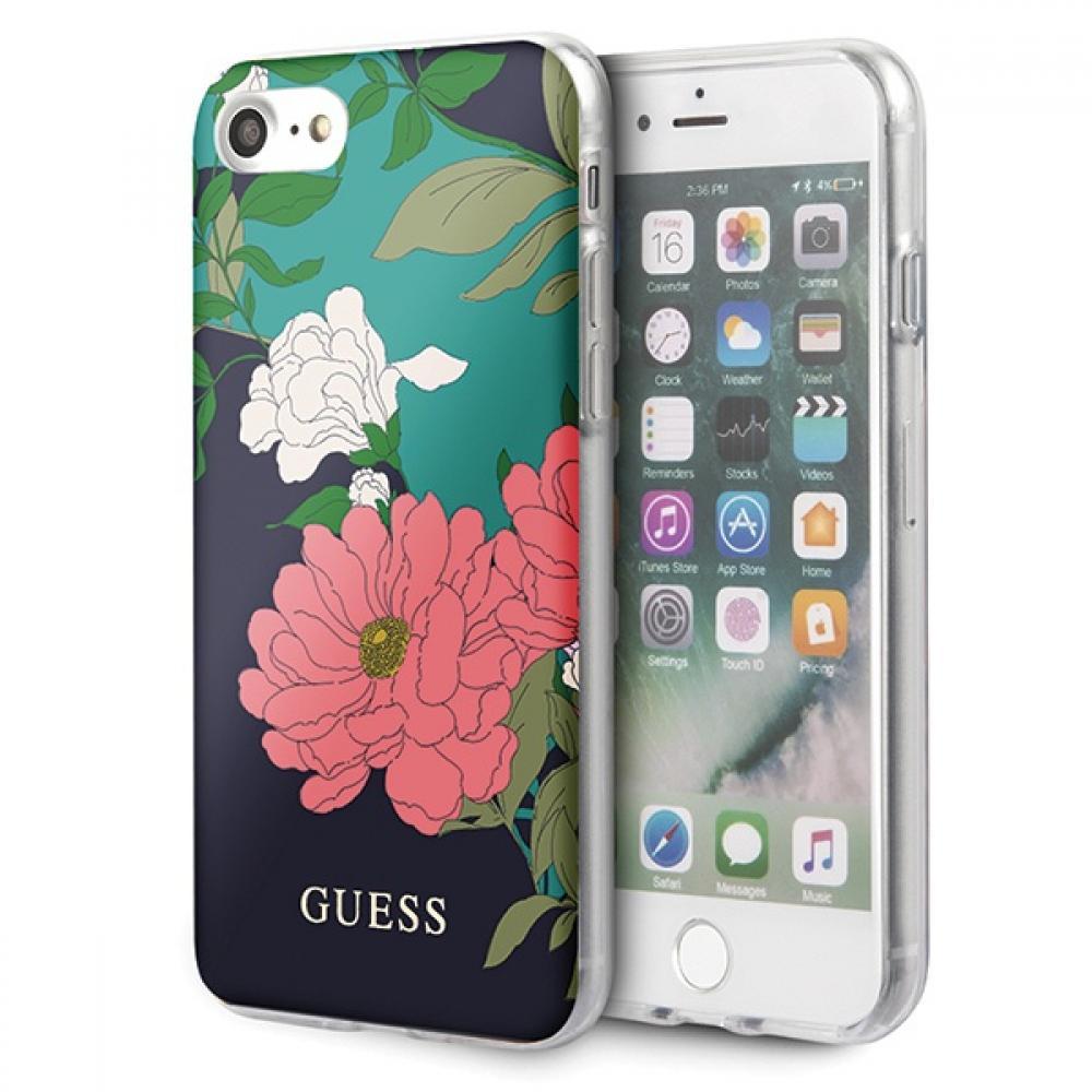 Guess iPhone 7/8/SE Flower Collection Case Black