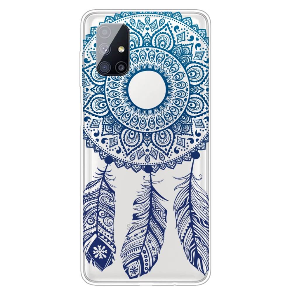 Dreamcatcher Blue Silicone Clear Case Samsung Galaxy M51