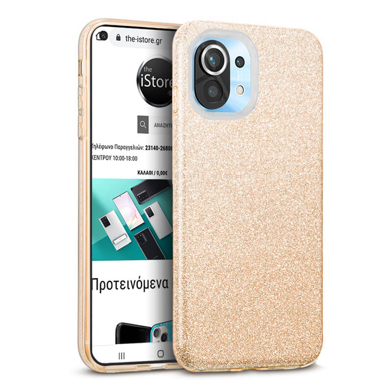 Hybrid Strass Gold Case Xiaomi Mi 11