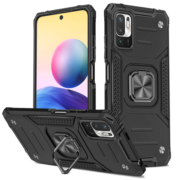 Armor Ringstand Case Black Xiaomi Redmi Note 10 5G