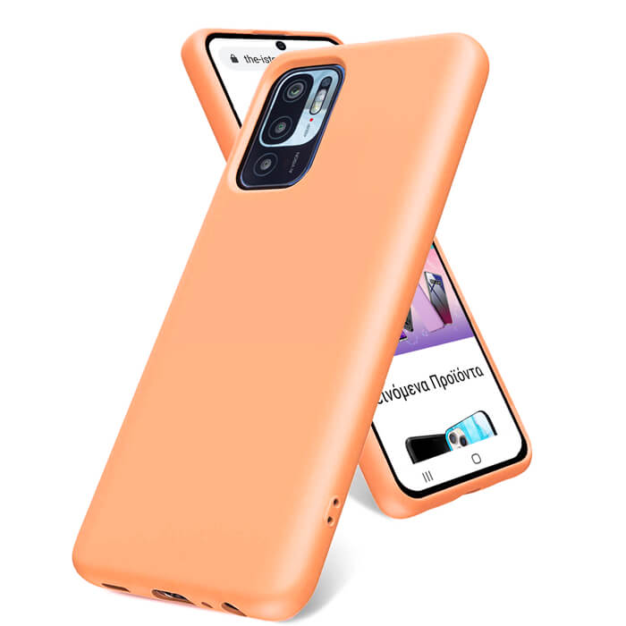 Rubber Silk Case Coral Xiaomi Redmi Note 10 5G