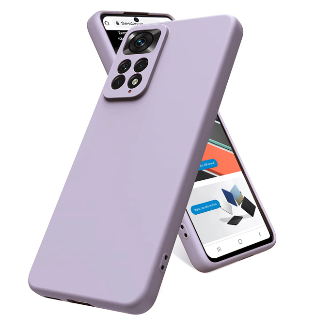 Rubber Silk Case Lavender Xiaomi Redmi Note 11 Pro 4G/5G