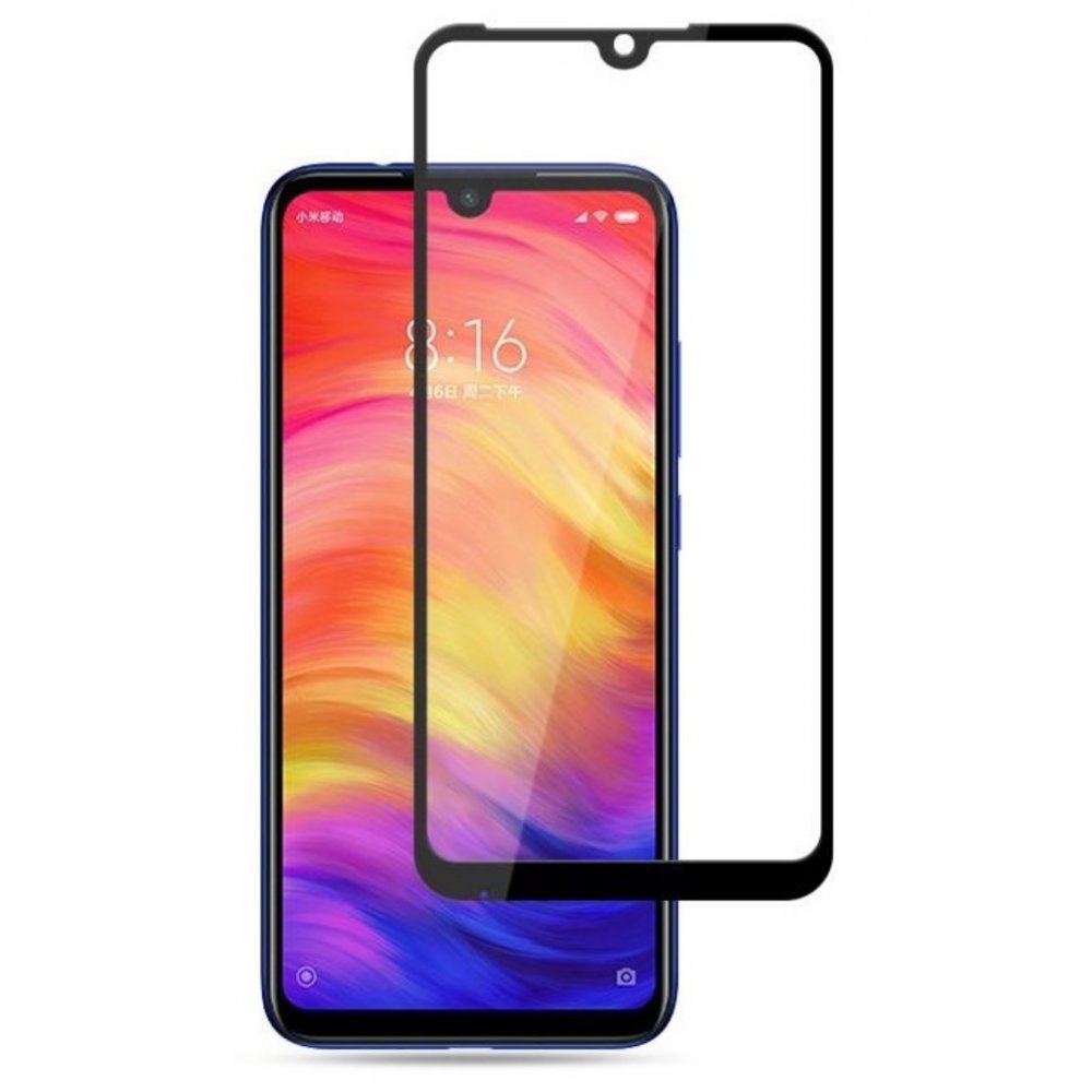 Tempered Glass Full Glue 5D Xiaomi Redmi 7 Μαύρο