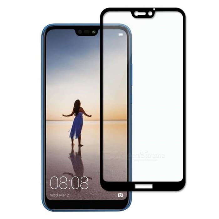 Tempered Glass Full Cover Huawei P20 Lite Μαύρο