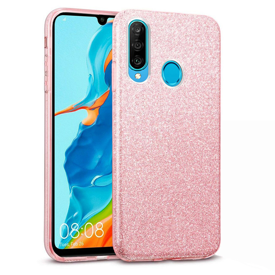 Hybrid Strass Pink Case Huawei P30 Lite