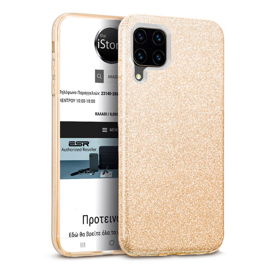 Hybrid Strass Gold Case Huawei P40 Lite