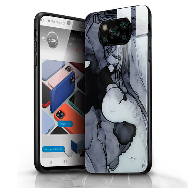 Glossy Marble Smoke Case Xiaomi Poco X3 NFC/X3 Pro