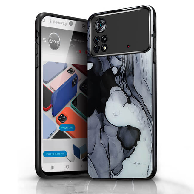 Glossy Marble Smoke Case Xiaomi Poco X4 Pro 5G