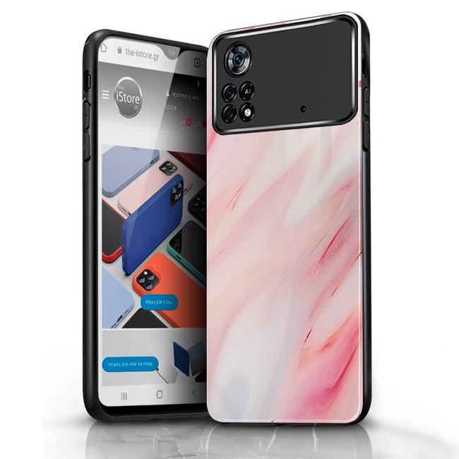 Glossy Marble Cream Case Xiaomi Poco X4 Pro 5G