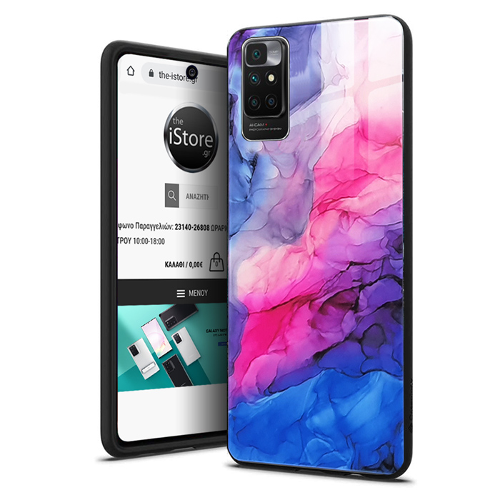 Glossy Marble Sky Fire Case Xiaomi Redmi 10