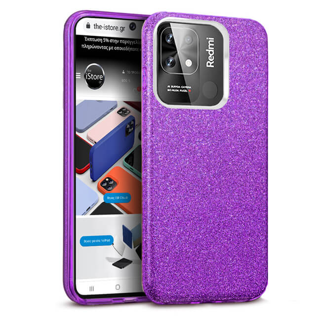 Hybrid Strass Violet Case Xiaomi Redmi 10C