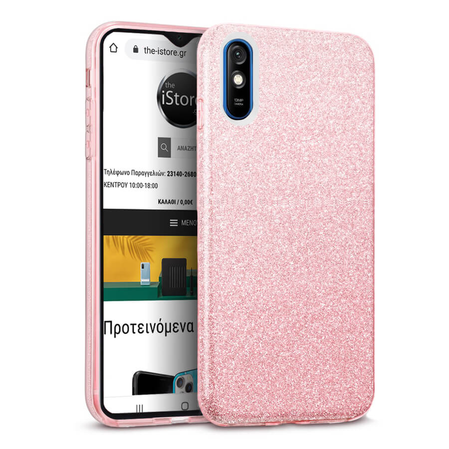 Hybrid Strass Pink Case Xiaomi Redmi 9A