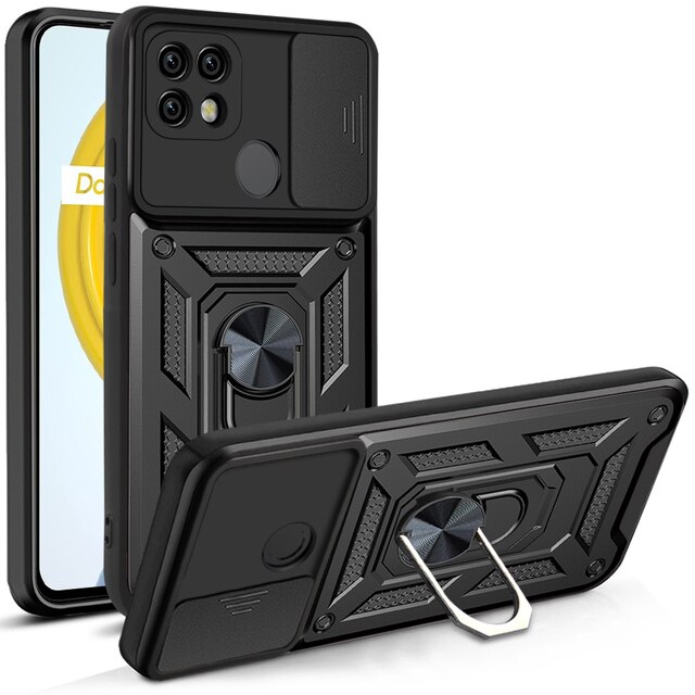 Combo Kickstand Slide Camera Case Black Xiaomi Redmi 10A / Redmi 9C