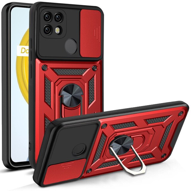 Combo Kickstand Slide Camera Case Red Xiaomi Redmi 10A / Redmi 9C