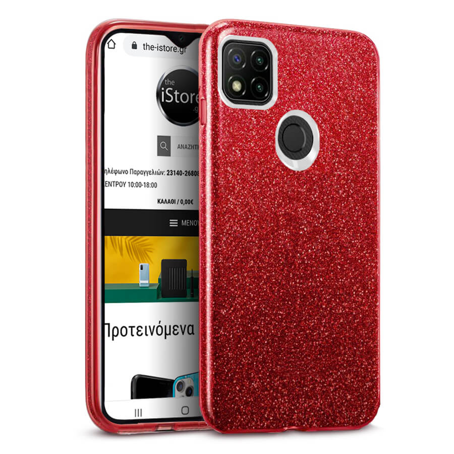 Hybrid Strass Red Case Xiaomi Redmi 9C