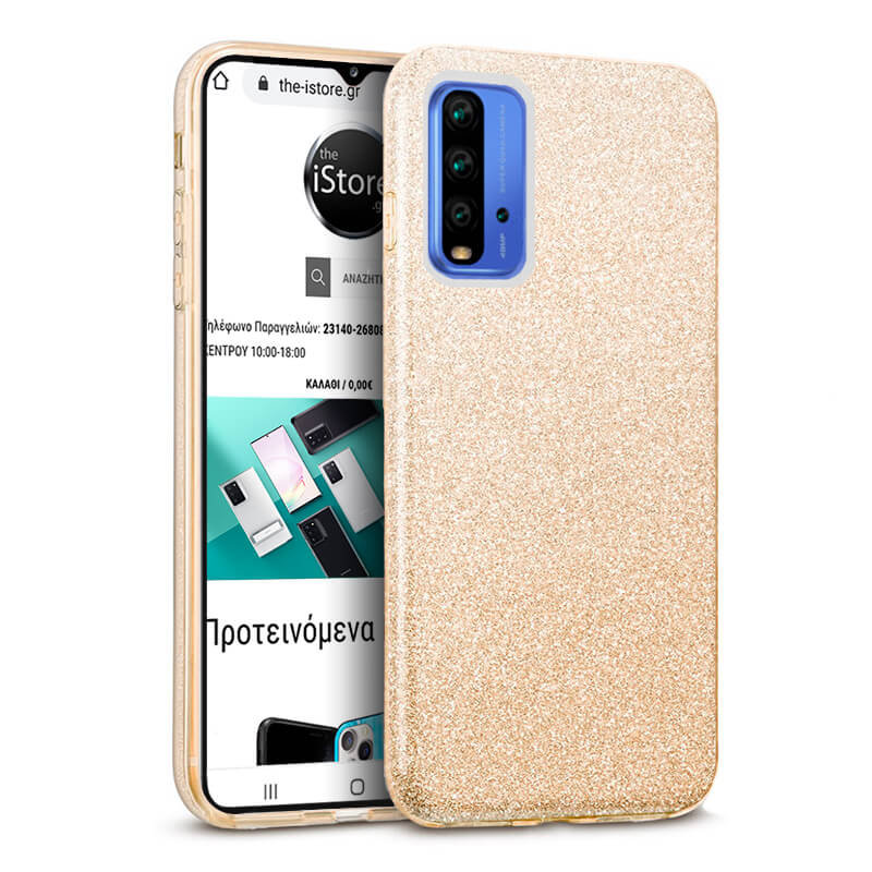 Hybrid Strass Gold Case Xiaomi Redmi 9T