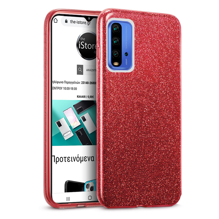 Hybrid Strass Red Case Xiaomi Redmi 9T