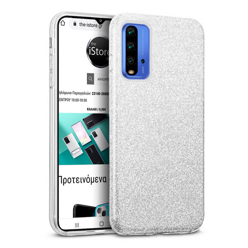 Hybrid Strass Silver Case Xiaomi Redmi 9T