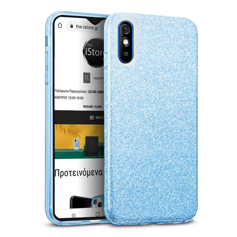 Hybrid Strass Blue Case Xiaomi Redmi 9A