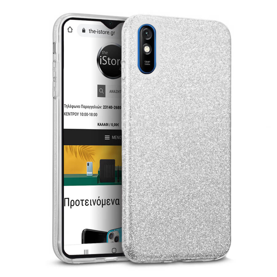 Hybrid Strass Silver Case Xiaomi Redmi 9A