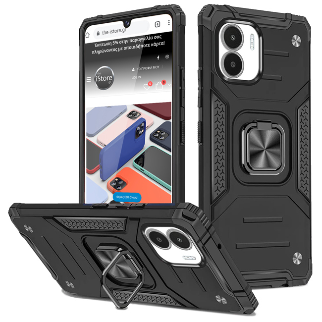 Armor Ringstand Case Black Xiaomi Redmi A1