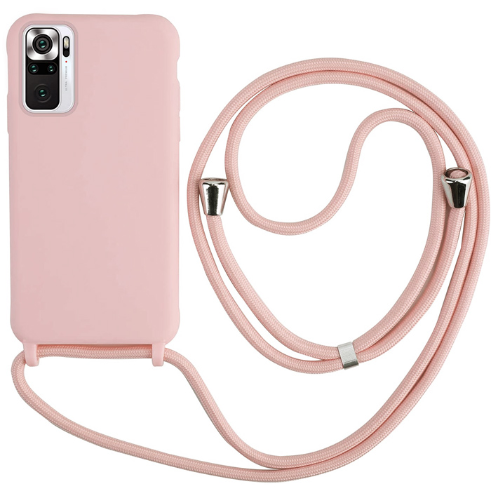 Liquid Silicone Κορδόνι Case Pink Sand Xiaomi Redmi Note 10/Note 10s