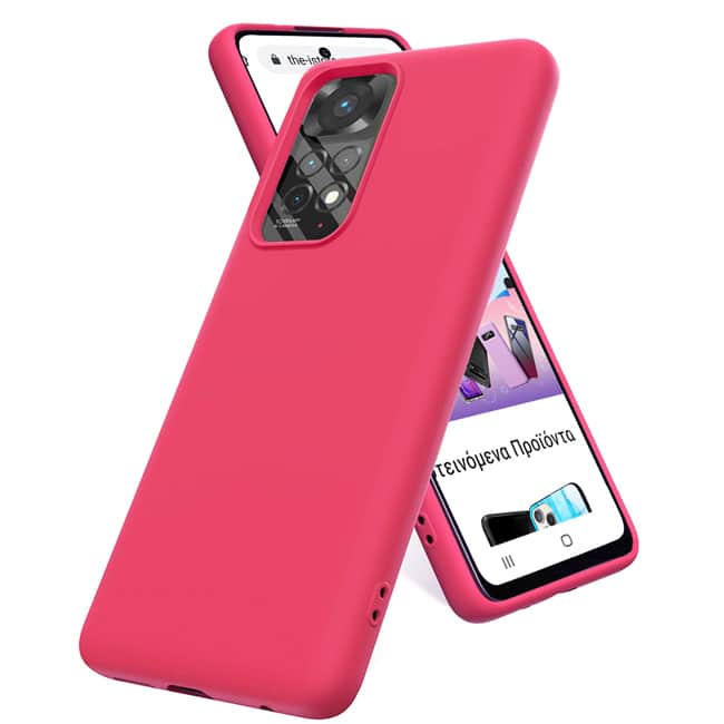 Rubber Silk Case Hot Pink Xiaomi Redmi Note 11/11s