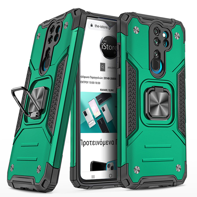 Armor Ringstand Case Green Xiaomi Redmi Note 8 Pro