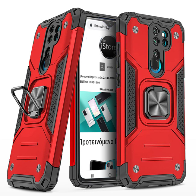 Armor Ringstand Case Red Xiaomi Redmi Note 8 Pro