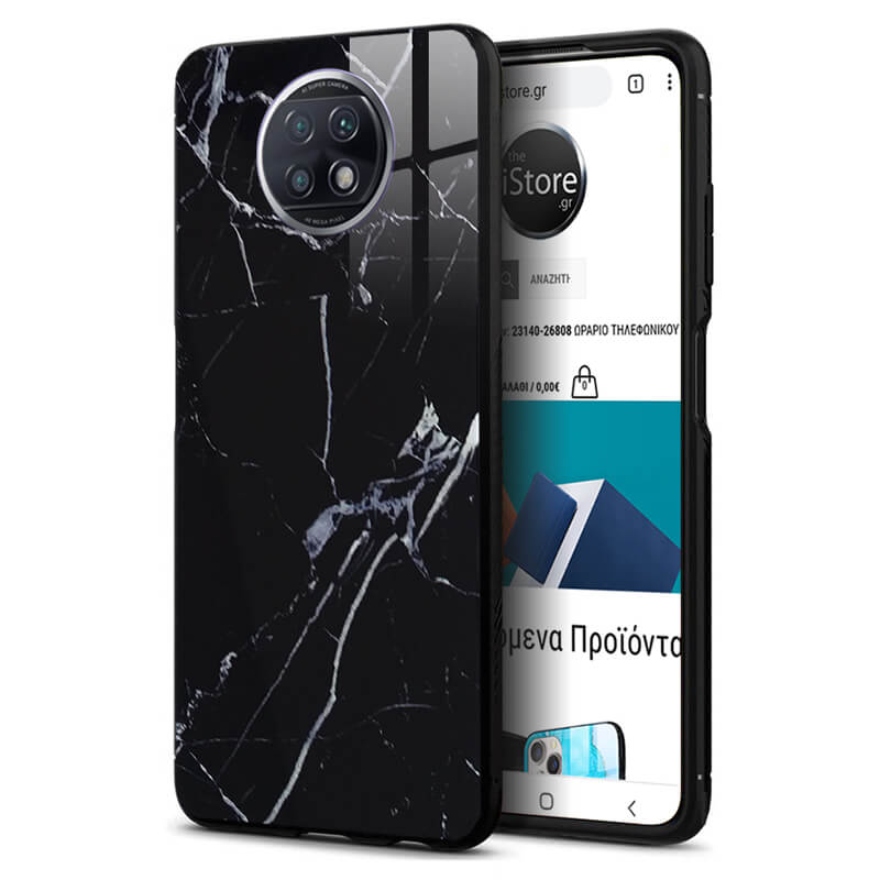 Glossy Marble Black Case Xiaomi Redmi Note 9T